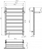 Radiator baie Nika 500*800 inox (satin) Radiator baie Nika 500*800 inox (satin)