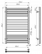 Radiator de baie NOVA 500*800 inox (negru) Radiator de baie NOVA 500*800 inox (negru)