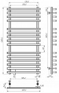Radiator de baie OMEGA 500*1200 inox (negru) Radiator de baie OMEGA 500*1200 inox (negru)